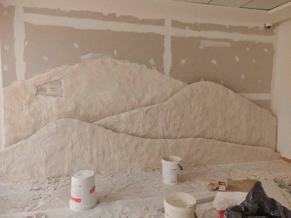 Mountain Mural, process-2